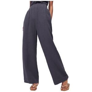 Faherty Dream Cotton Gauze Pant, Charcoal Gray - Size XS